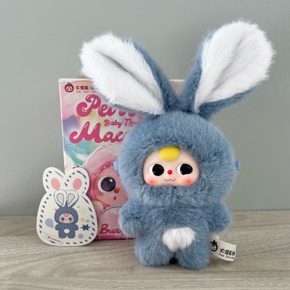 Baby Three Accessories - Baby Three Petit Macaron Cute Bunny Plush Pendant - Brownie